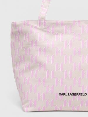 Geantă shopper din bumbac Karl Lagerfeld
