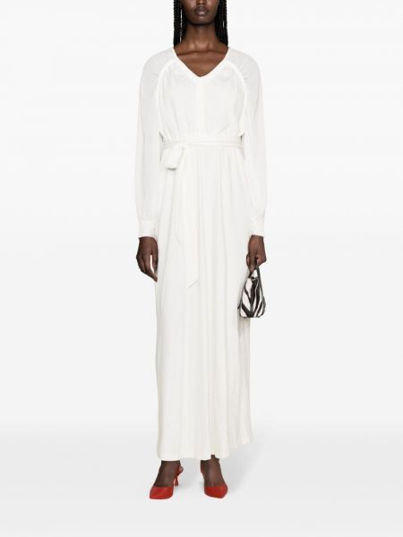 Sukienka długa pleciona Dvf Diane Von Furstenberg biała