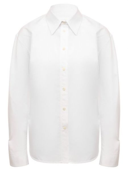 Хлопковая рубашка Helmut Lang белая