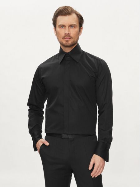 Marškiniai slim fit Karl Lagerfeld juoda