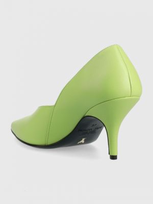 Кожаные туфли Patrizia Pepe зеленые