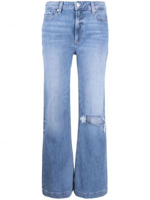 Distressed straight jeans Paige