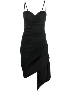 Asimetriškas suknele kokteiline Chiara Boni La Petite Robe juoda