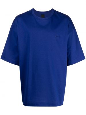 T-shirt di cotone con stampa Juun.j blu