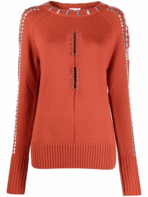 Плетен пуловер с шипове Patrizia Pepe