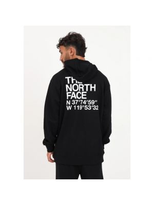 Sweter z kapturem The North Face czarny