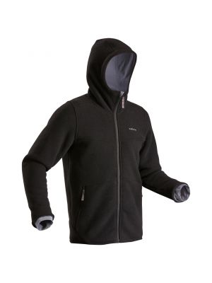 Теплая флисовая куртка для походов Decathlon Quechua черный