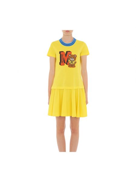 Sukienka mini Moschino żółta