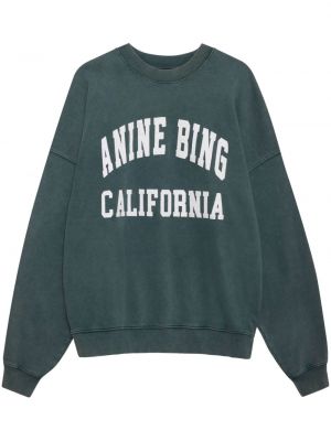 Raštuotas džemperis Anine Bing žalia