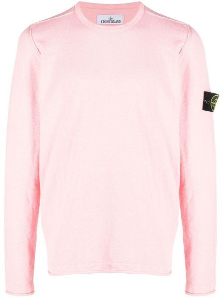 Džemper s okruglim izrezom Stone Island ružičasta