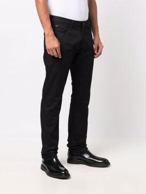 Jeans di cotone Emporio Armani nero
