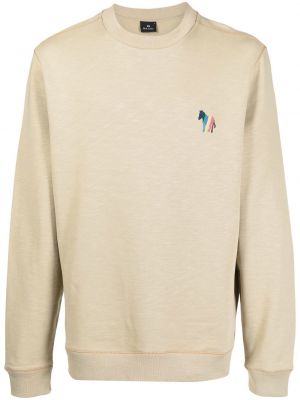 Sebra-trykk rund hals brodert sweatshirt Ps Paul Smith