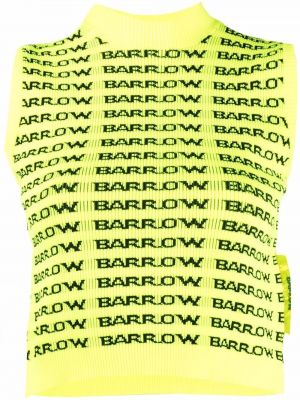 Pletená vesta s potlačou Barrow žltá