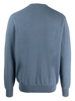 Kaschmir pullover mit v-ausschnitt Allude blau