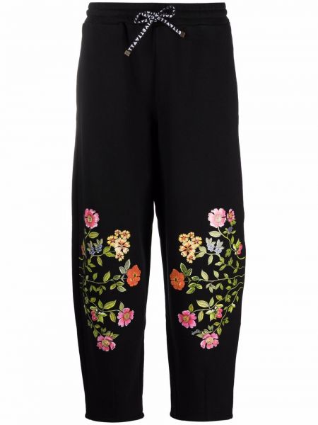 Pantalones de flores con estampado Vivetta negro