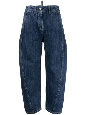 Straight fit džíny s vysokým pasem Studio Nicholson modré
