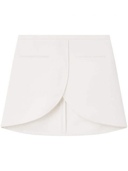 Bílé asymetrické mini sukně Courrèges