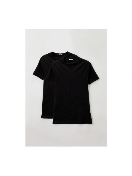 Camiseta slim fit con escote v Bikkembergs negro