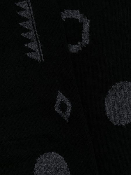 Calcetines con estampado con estampado geométrico Altea negro