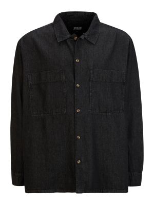 Rifľová košeľa Urban Classics čierna