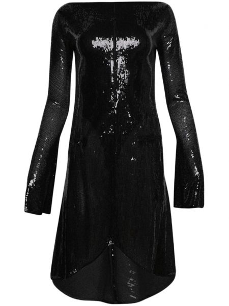 Koktejlové šaty Courrèges černé