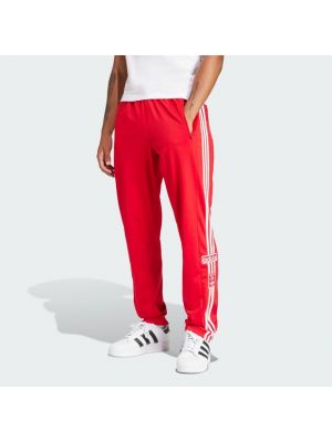 Pantalon en coton Adidas rouge