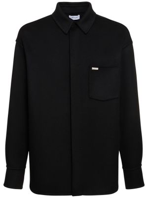 Kašmírová vlněná bunda Ferragamo černá