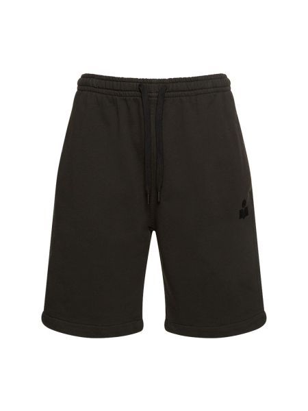 Pantalones cortos de algodón deportivos Marant negro