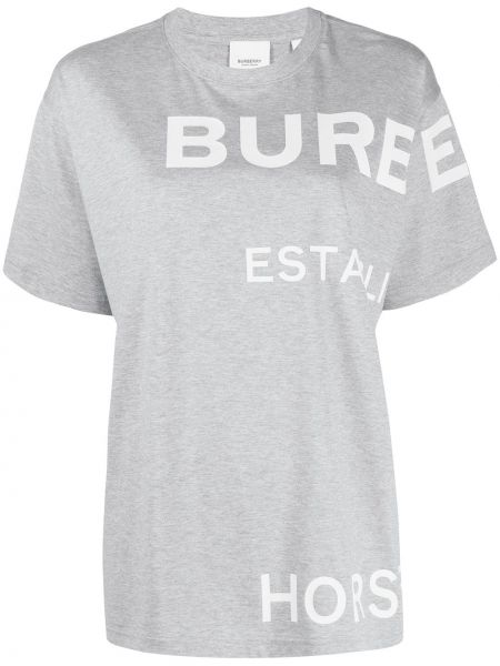 Camiseta oversized Burberry gris