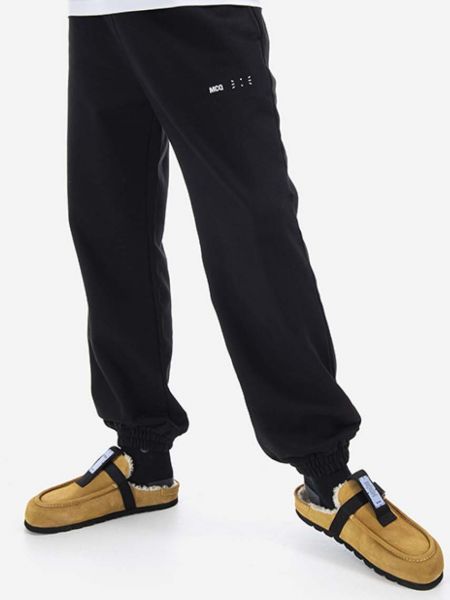 Bavlněné sportovní kalhoty Mcq černé