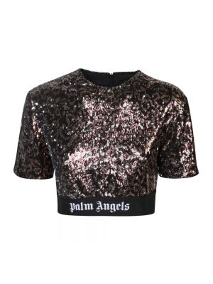 Koszulka z cekinami Palm Angels