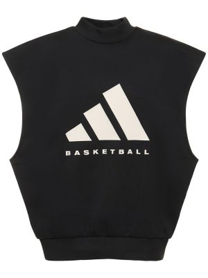 Sweat sans manches en jersey Adidas Originals noir