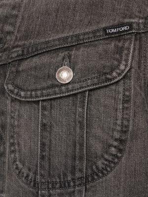 Džínsová bunda Tom Ford sivá