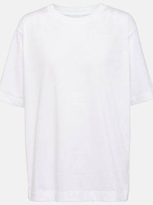 Памучна тениска от джърси Dries Van Noten бяло