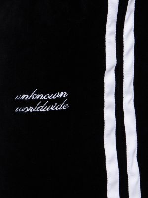 Pantaloni din velur Unknown negru