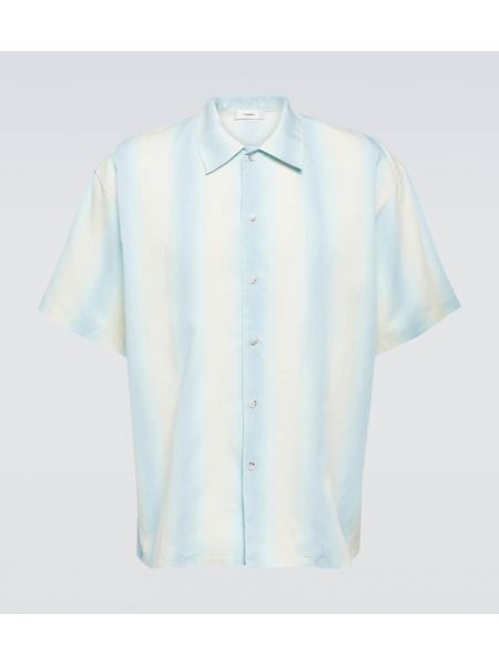 Dryžuota marškiniai oversize Commas mėlyna