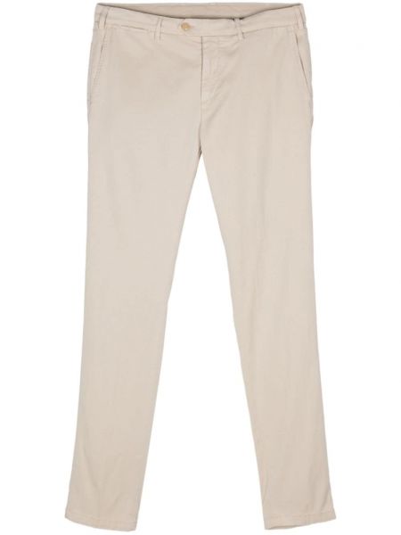 Pantalon chino slim en coton Canali beige
