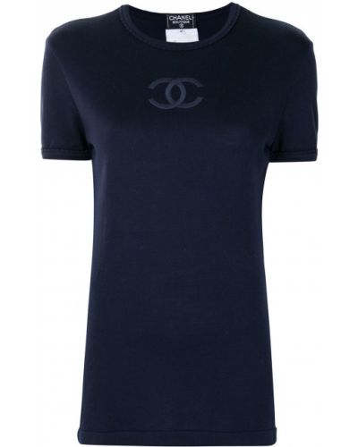 Camiseta Chanel Pre-owned azul