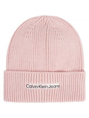 Różowa czapka Calvin Klein Jeans