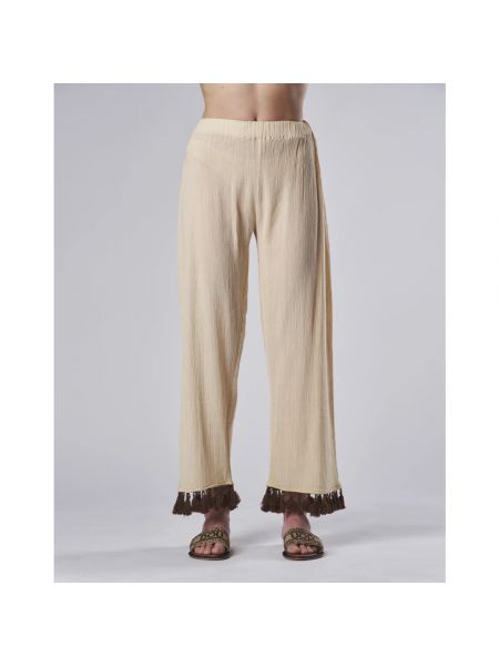 Pantalón clásico con bordado Douuod Woman