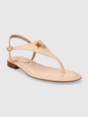 Kožne sandale Lauren Ralph Lauren ružičasta