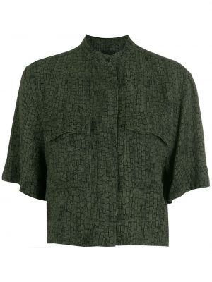 Košulja s džepovima Osklen zelena