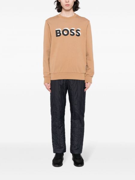 Bluza bawełniana z nadrukiem Boss