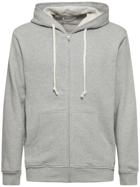 Pamuklu zip hoodie Comme Des Garçons Shirt gri