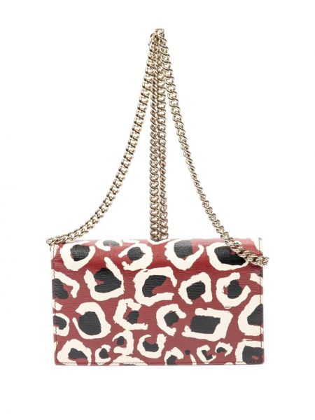 Clutch somiņa ar apdruku ar leoparda rakstu Gucci Pre-owned