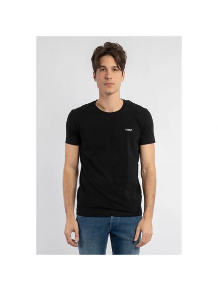 Slim fit t-shirt mit print mit rundem ausschnitt Dondup schwarz