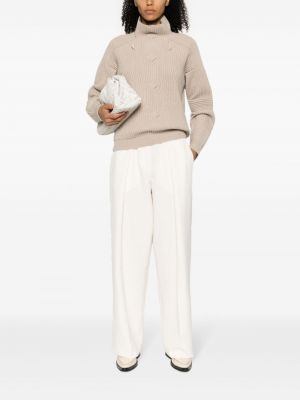 Kašmírový svetr Giorgio Armani béžový