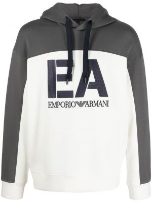 Trykt hettegenser Emporio Armani grå