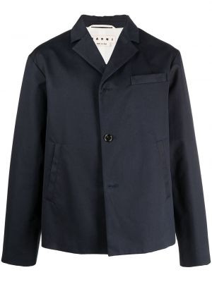 Bomull lang blazer Marni blå