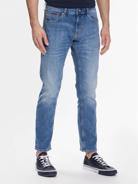 Slim fit skinny džíny Tommy Jeans modré